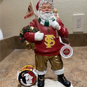 Florida State Seminoles Santa Claus Holiday Christmas Figurine